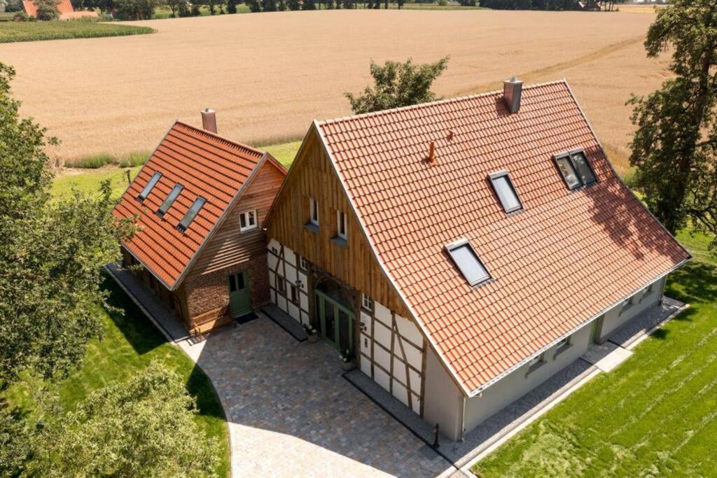 Zum Heuerling Ferienwohung Im Alten Stall Mit Sauna Versmold Extérieur photo